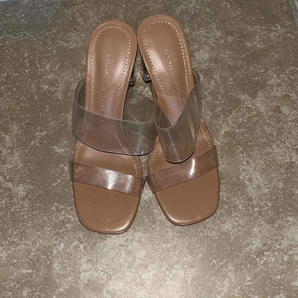 Zara clear heels